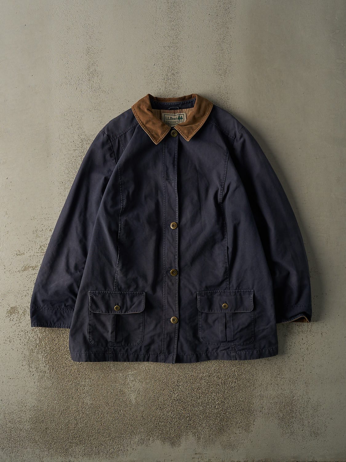 Vintage 90s Navy Blue LL Bean Chore Jacket (XXL)