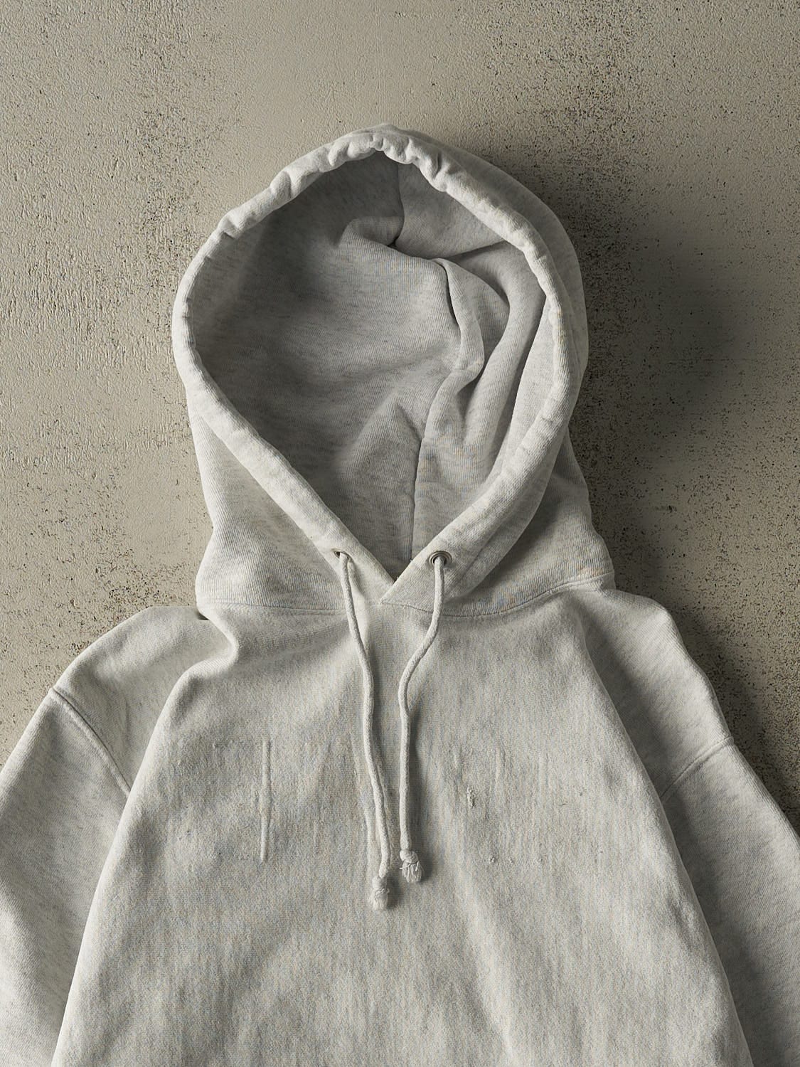 Vintage 90s Heather Grey Champion Reverse Weave Blank Hoodie (S/M)