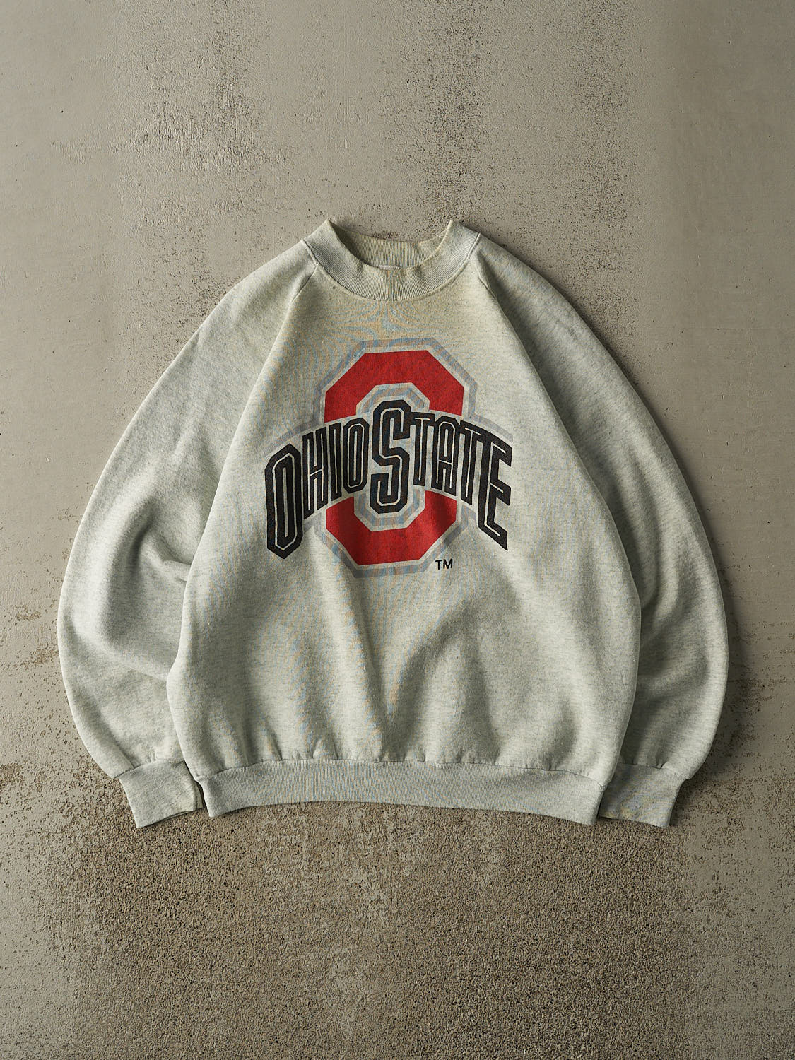 Vintage 80s Heather Grey Ohio State University Crewneck (M)