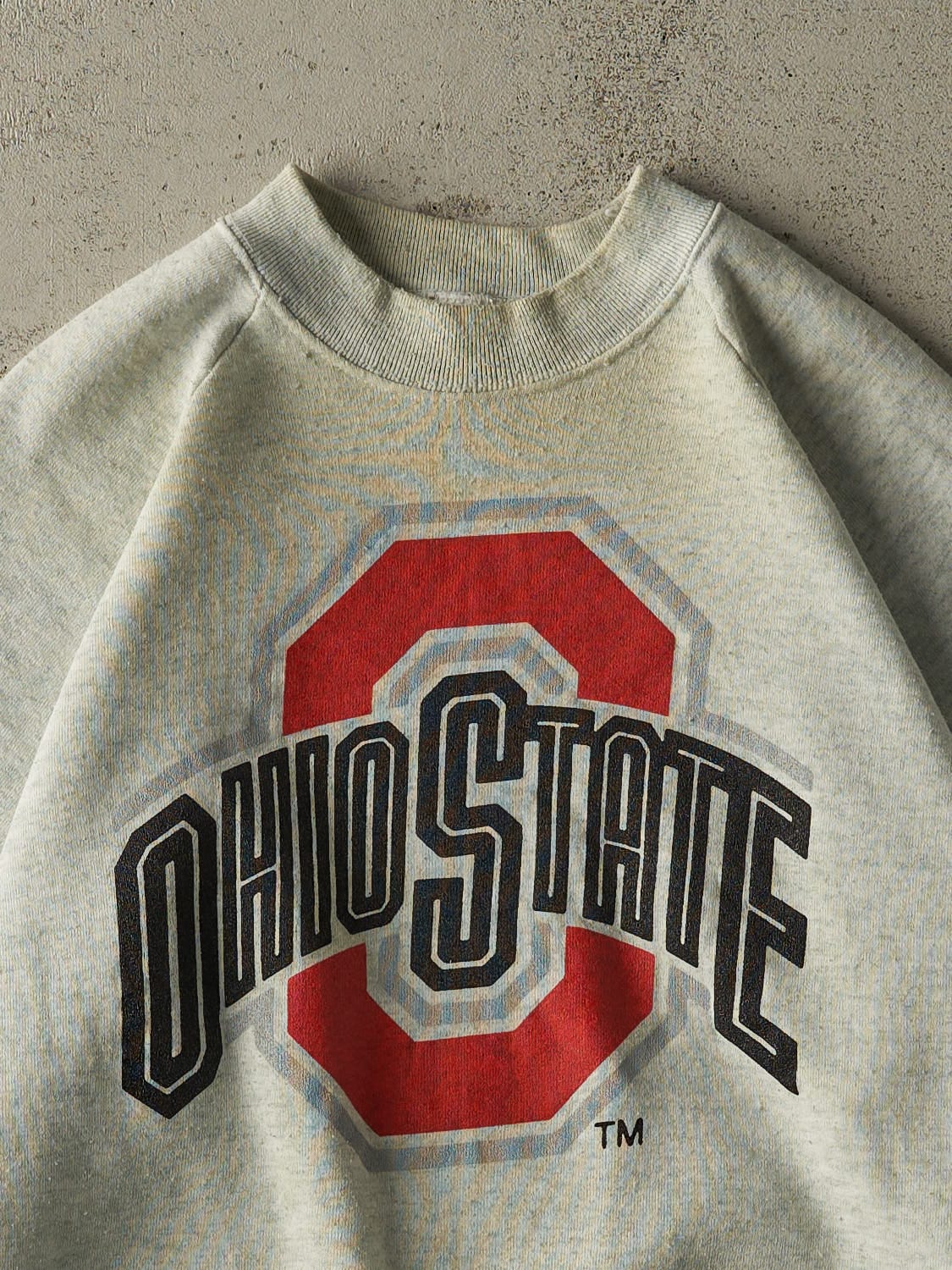 Vintage 80s Heather Grey Ohio State University Crewneck (M)