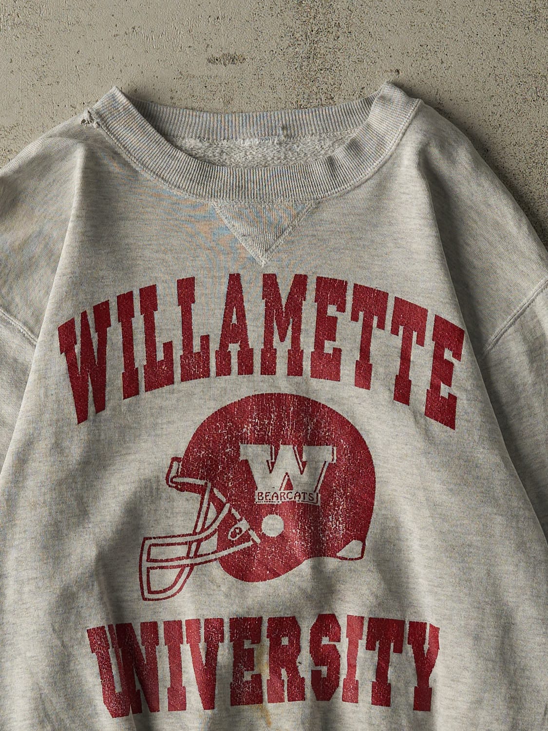 Vintage 90s Grey Russell Athletic Williamette University Crewneck (S)