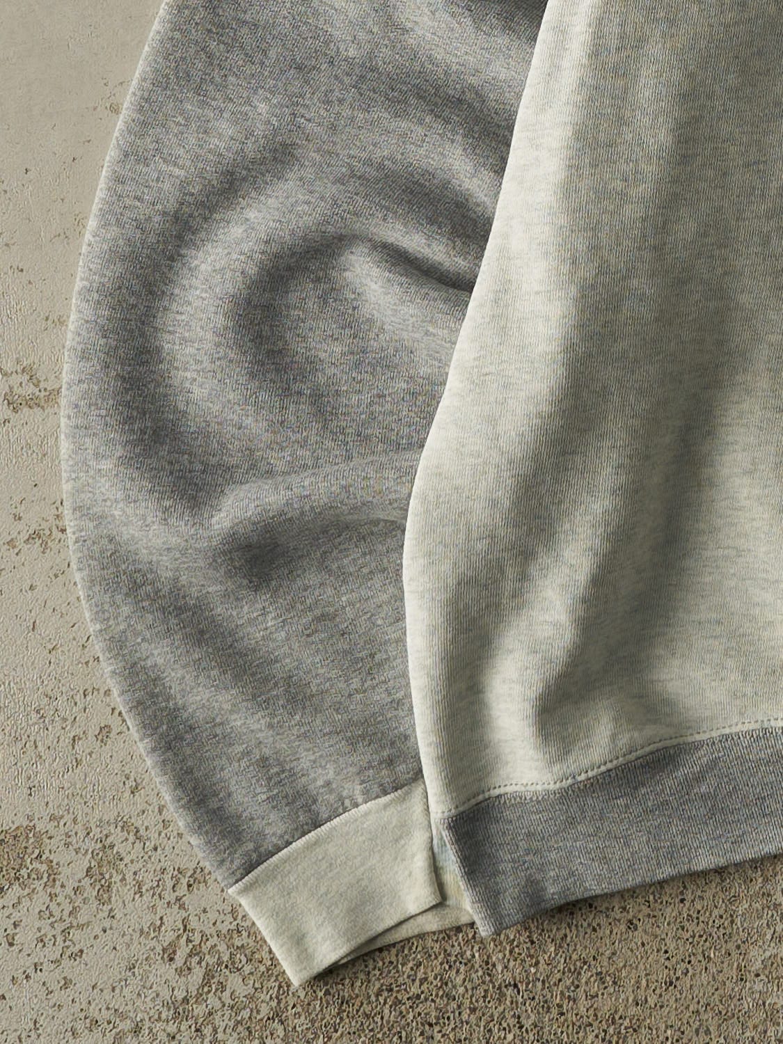 Vintage 90s Heather Grey Blank Two Tone Crewneck (S/M)