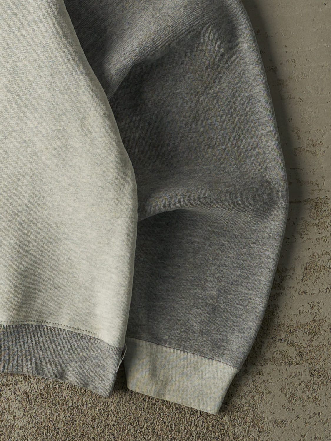 Vintage 90s Heather Grey Blank Two Tone Crewneck (S/M)