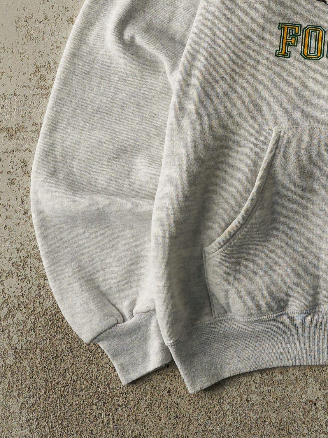 Vintage 80s Heather Grey Forest Hills Rangers Football Hoodie (S/M)