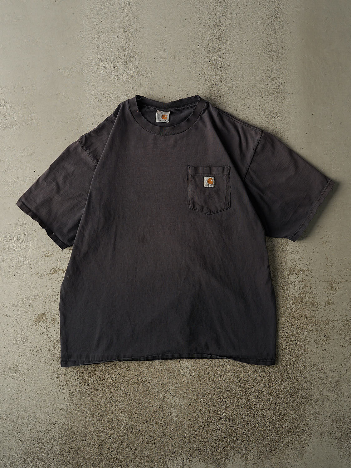 Vintage 90s Sun Faded Navy Carhartt Pocket Tee (XL/XXL)