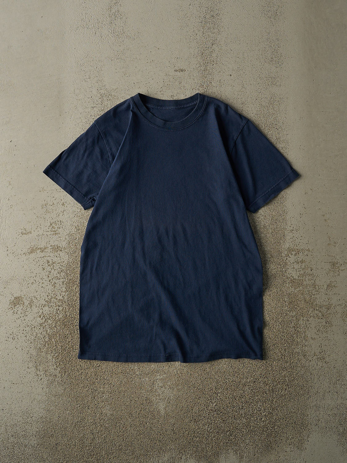 Vintage 90s Navy Blue Blank Tee (S/M)