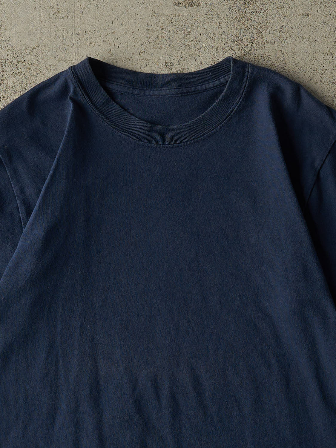 Vintage 90s Navy Blue Blank Tee (S/M)