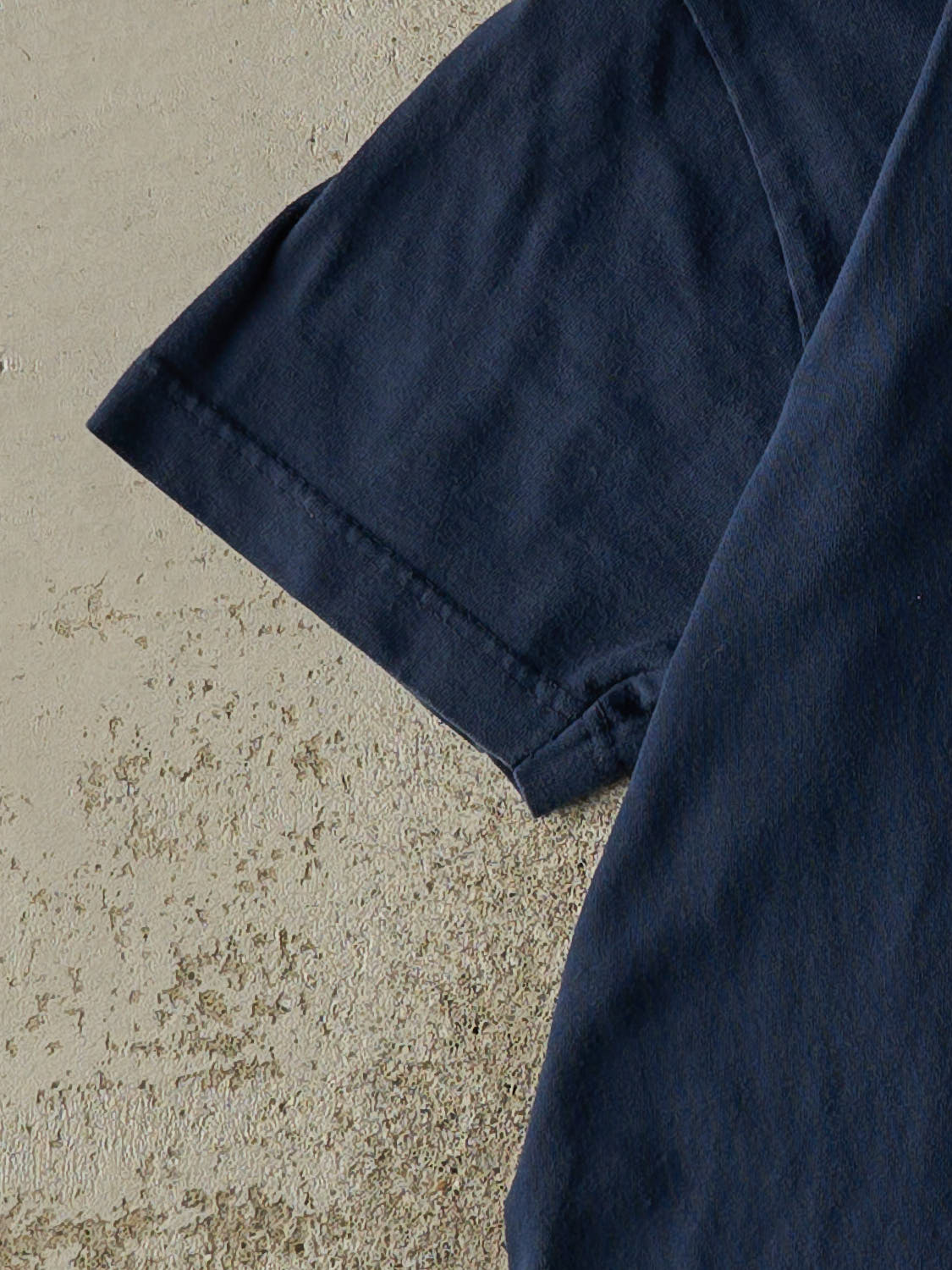 Vintage 90s Navy Blue Blank Tee (S/M)