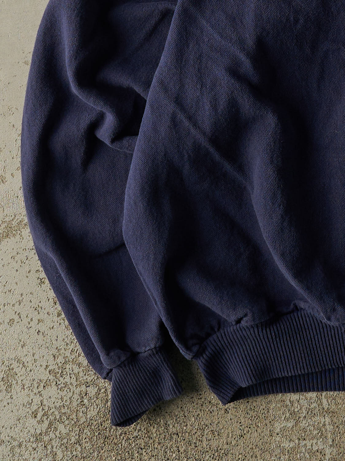 Vintage 90s Navy Blue Rossland Trail Country Club Quarter Button Sweatshirt (S/M)