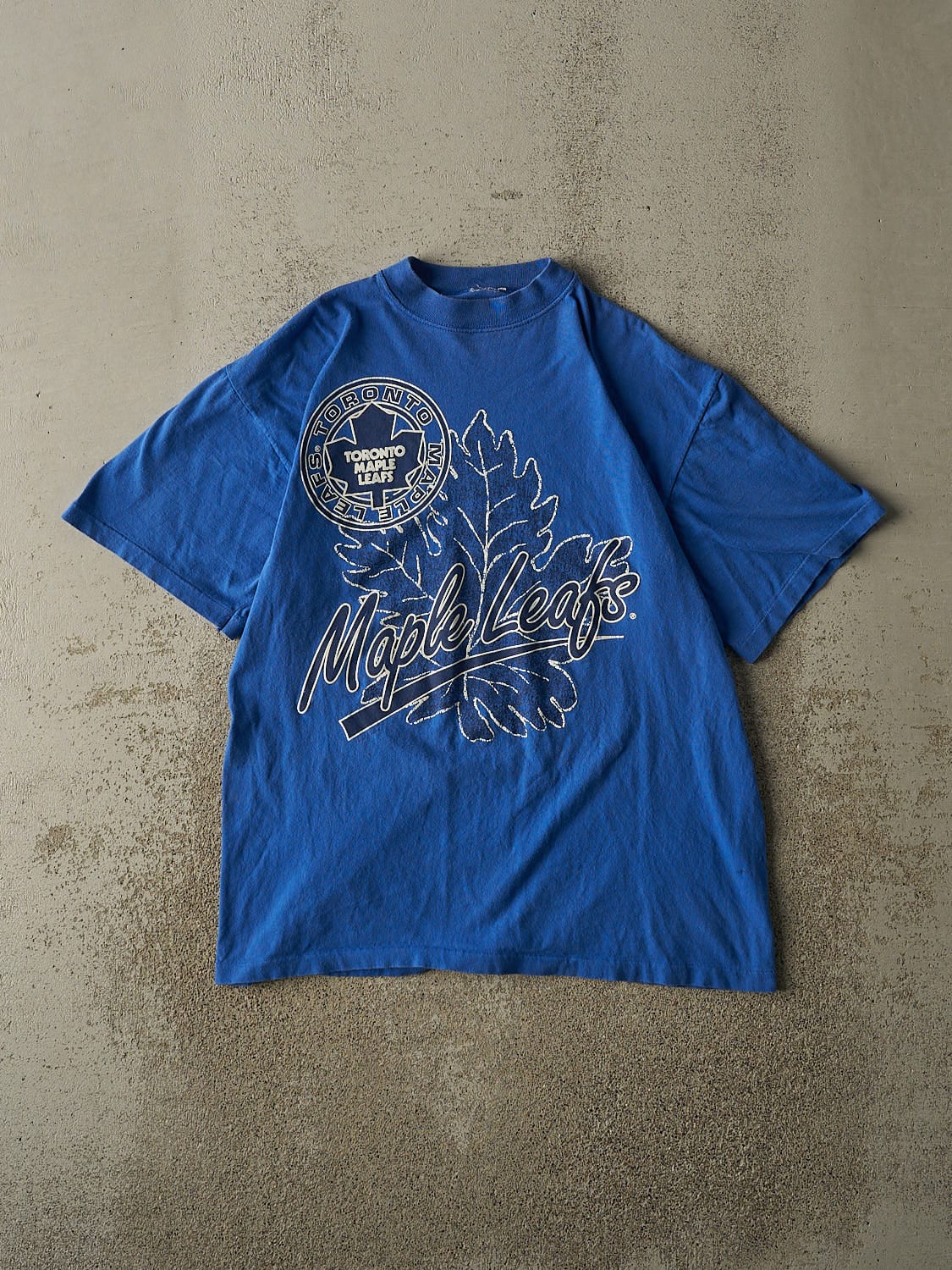 Vintage 80s Blue Toronto Maple Leafs Single Stitch Tee (M)
