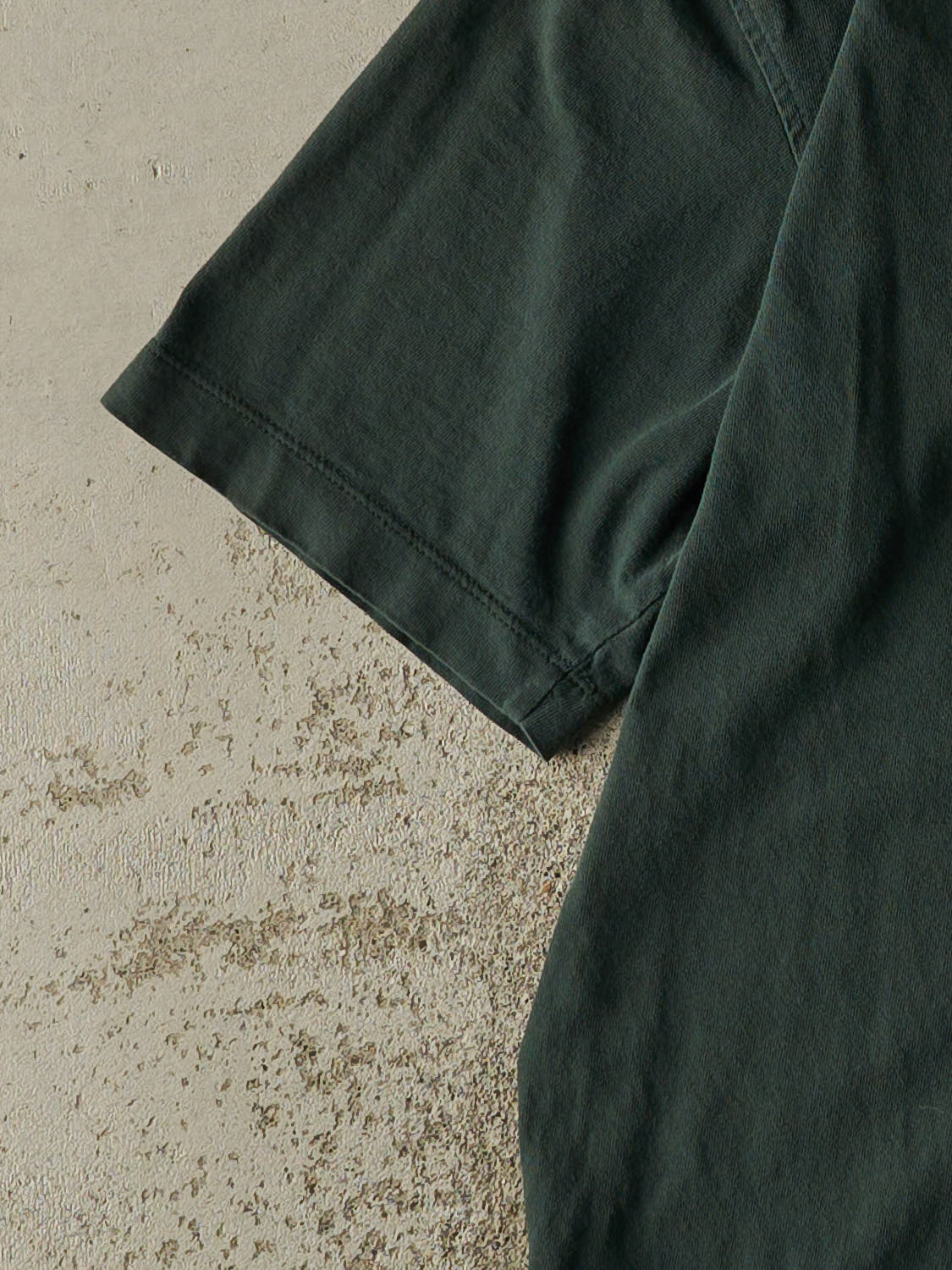 Vintage 90s Green Blank Pocket Tee (S/M)