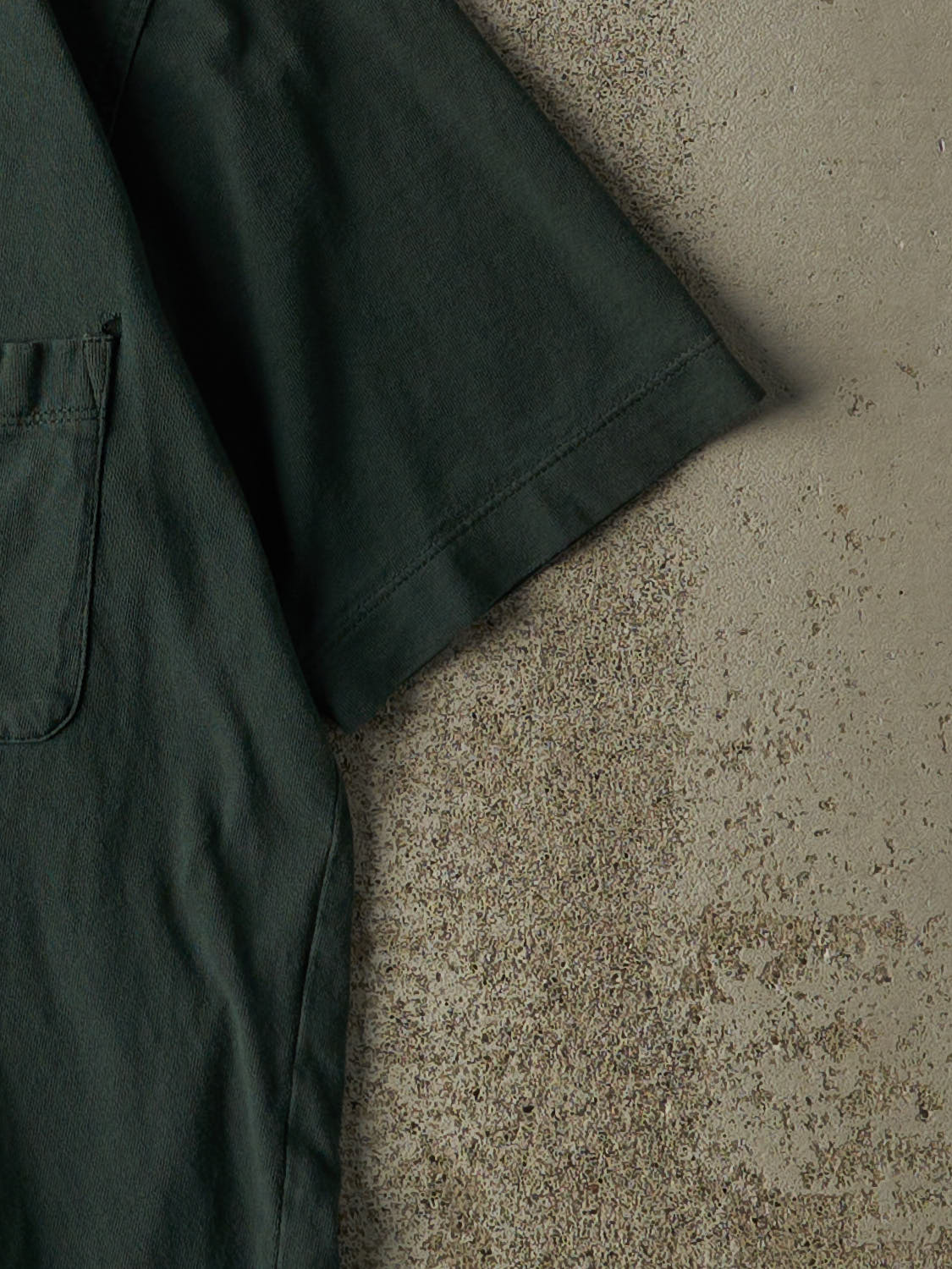 Vintage 90s Green Blank Pocket Tee (S/M)