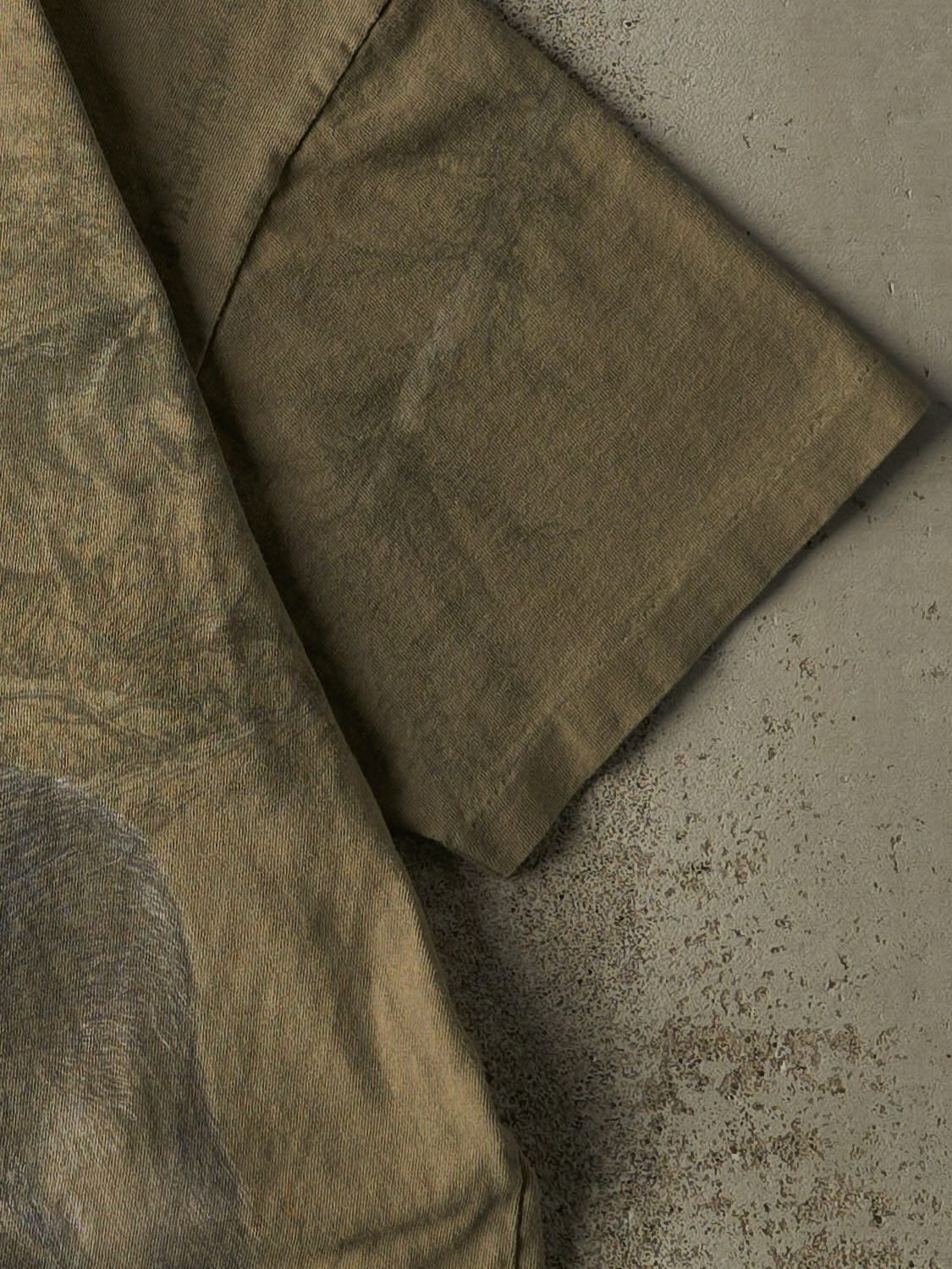 Vintage 90s Sun Faded Green Northern Elements Wolf Tee (L)