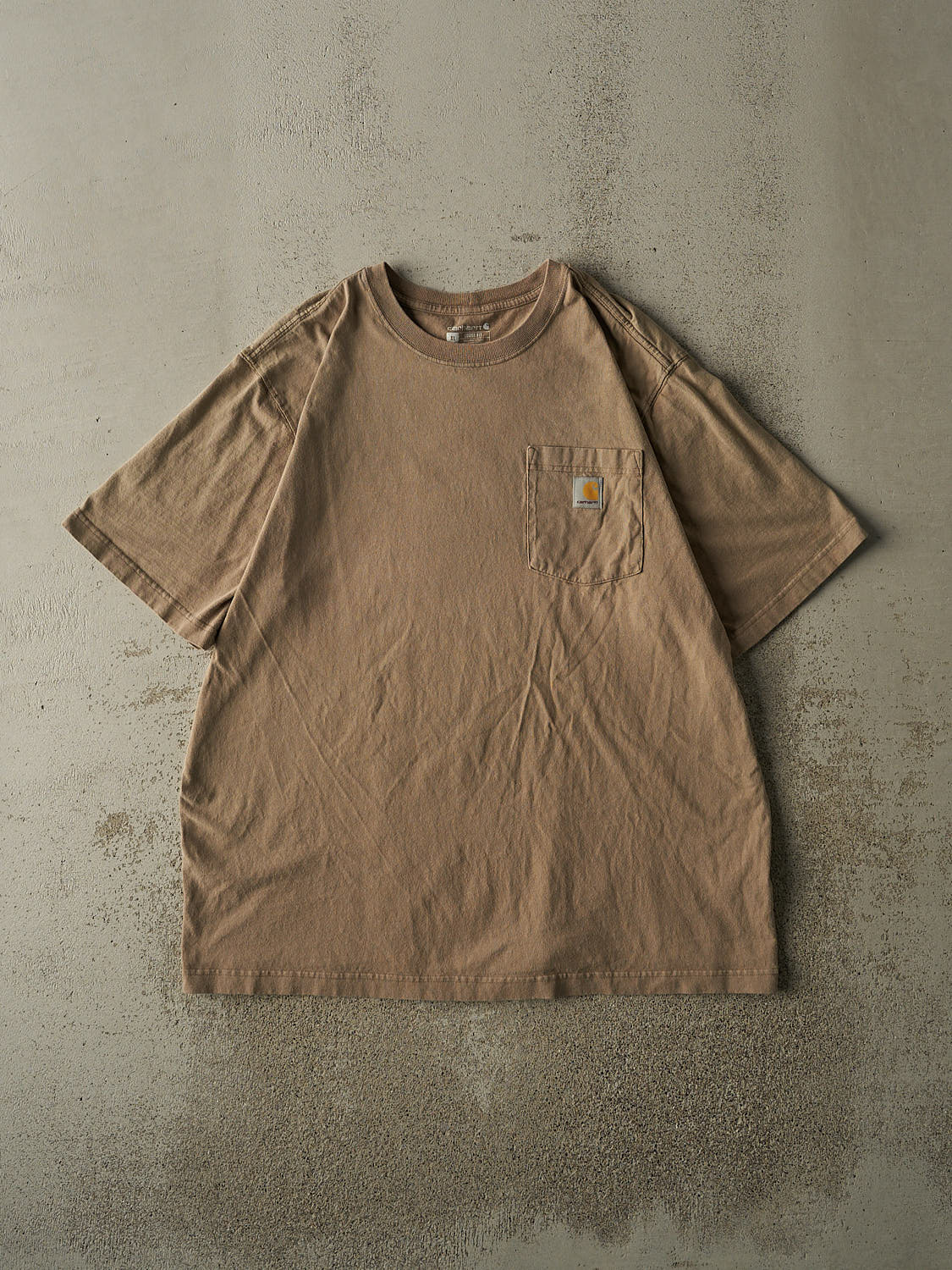Vintage Y2K Beige Carhartt Pocket Tee (XL/XXL)