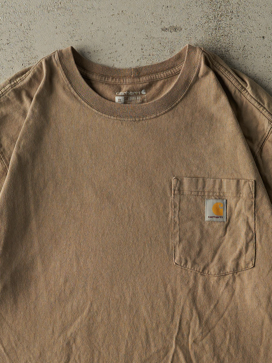 Vintage Y2K Beige Carhartt Pocket Tee (XL/XXL)