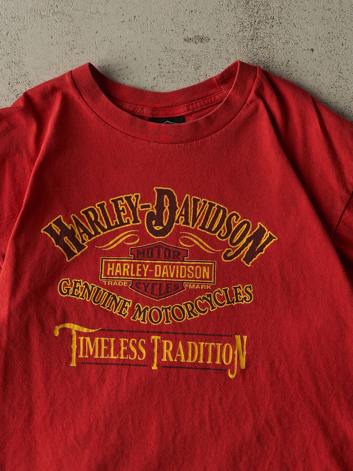 Vintage 13' Red Harley Davidson Skagway Alaska Tee (M/L)