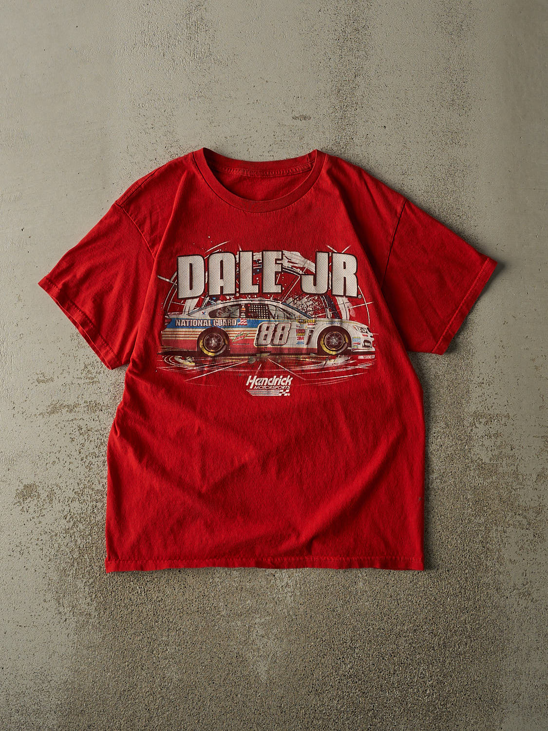 Vintage Y2K Red Dale Earnhardt Jr Nascar Tee (M/L)