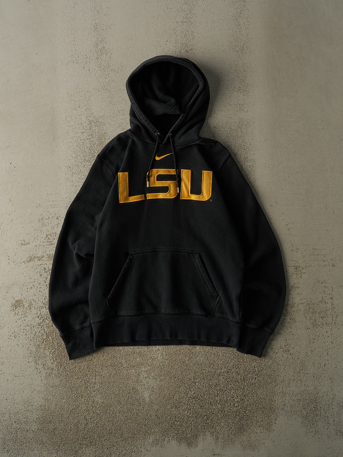 Vintage Y2K Black Nike Middle Swoosh LSU Hoodie (S)