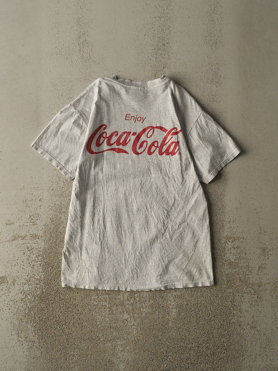 Vintage 90s Heather Grey Coca Cola Tee (S/M)