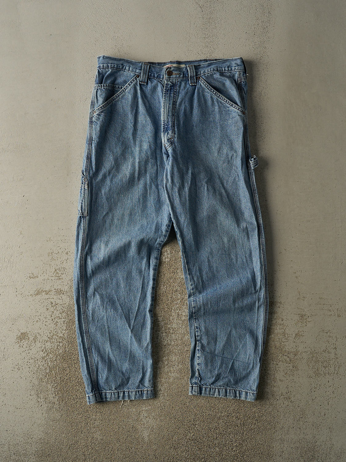 Vintage 90s Mid Wash Levi's Carpenter Jeans (35x30)