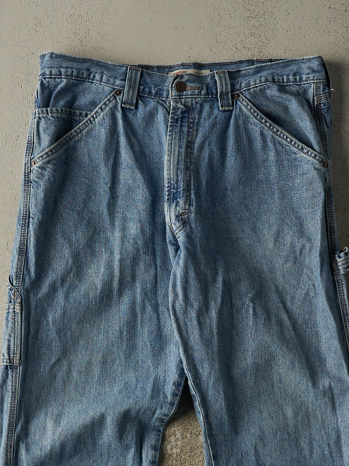 Vintage 90s Mid Wash Levi's Carpenter Jeans (35x30)