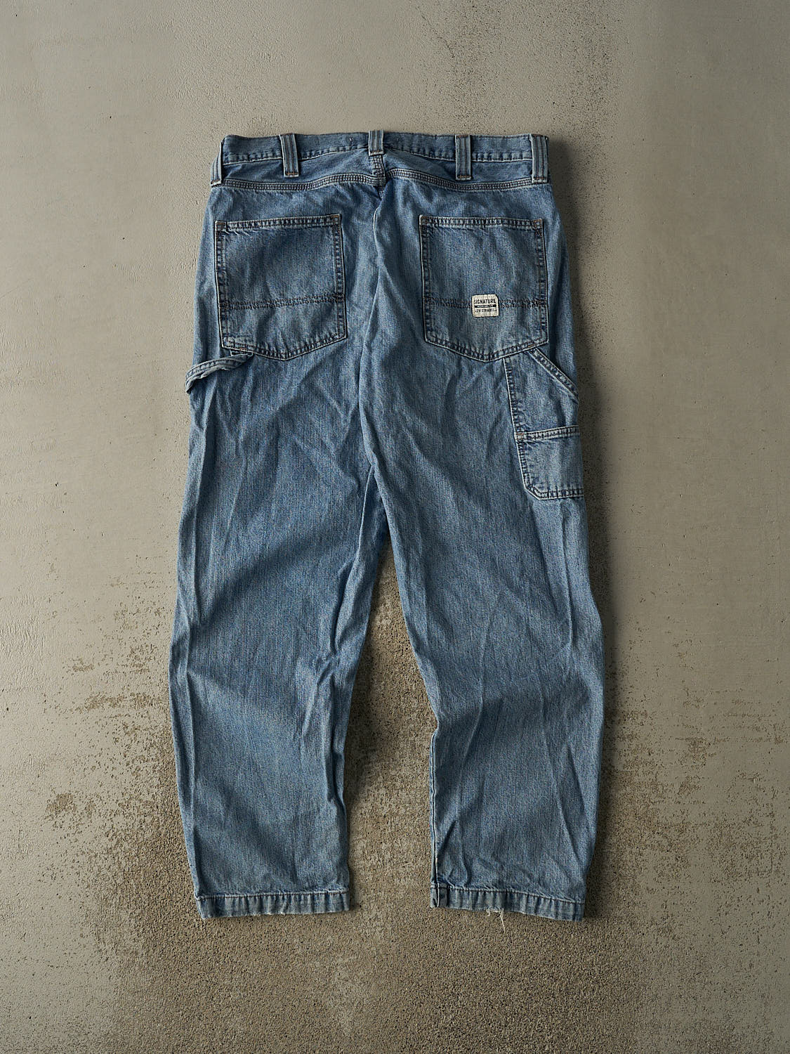 Vintage 90s Mid Wash Levi's Carpenter Jeans (35x30)