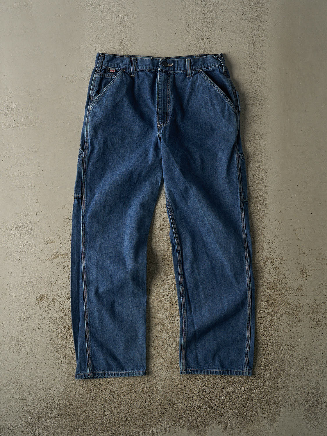 Vintage Y2K Dark Wash Carhartt Fire Resistant Carpenter Jeans (33x31)