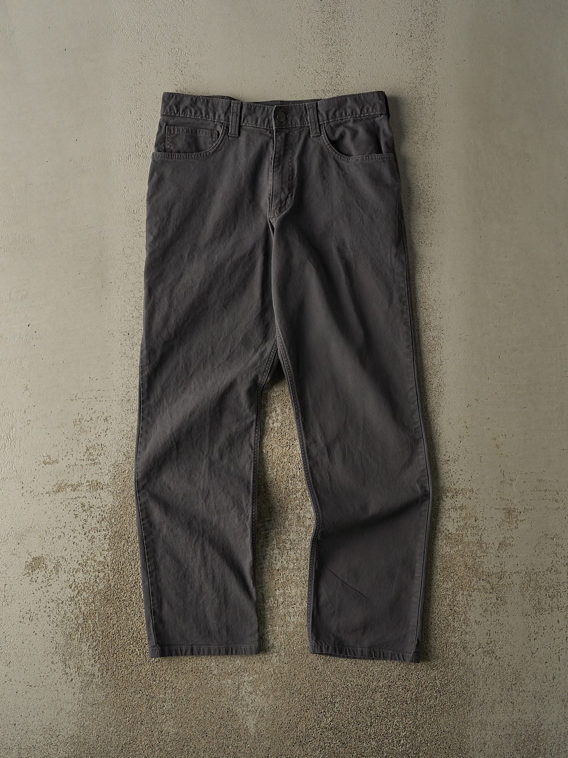 Vintage Y2K Charcoal Grey Carhartt Work Pants (31x30.5)