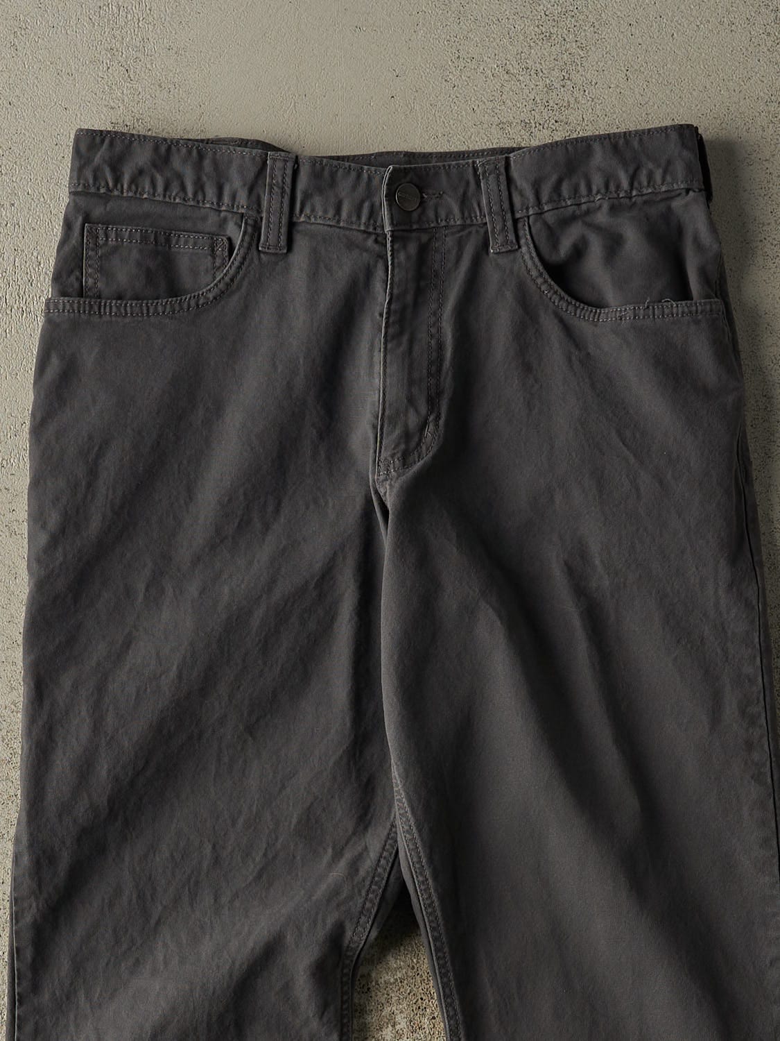 Vintage Y2K Charcoal Grey Carhartt Work Pants (31x30.5)