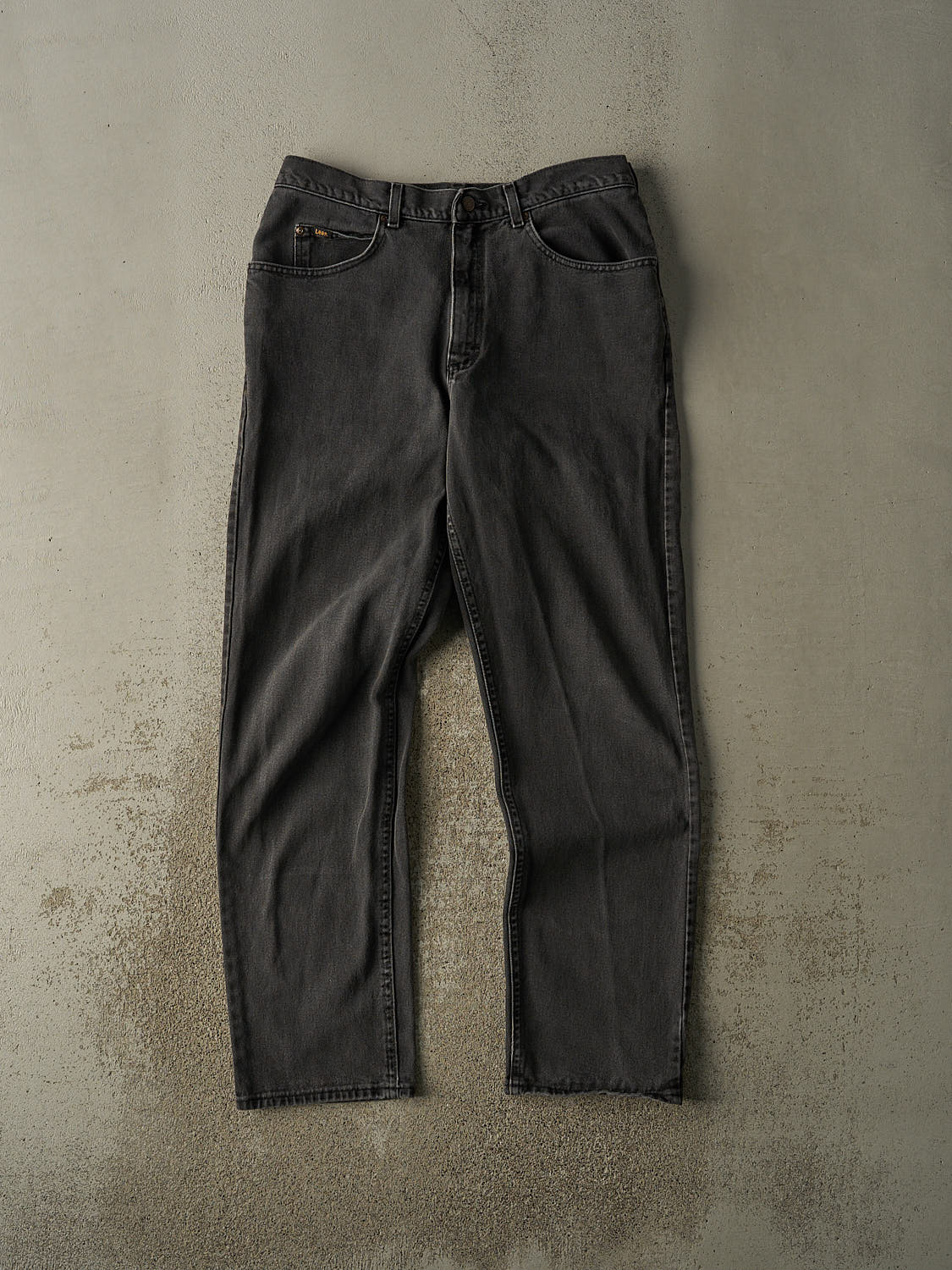 Vintage 90s Charcoal Grey Lee Denim Pants (34x33)