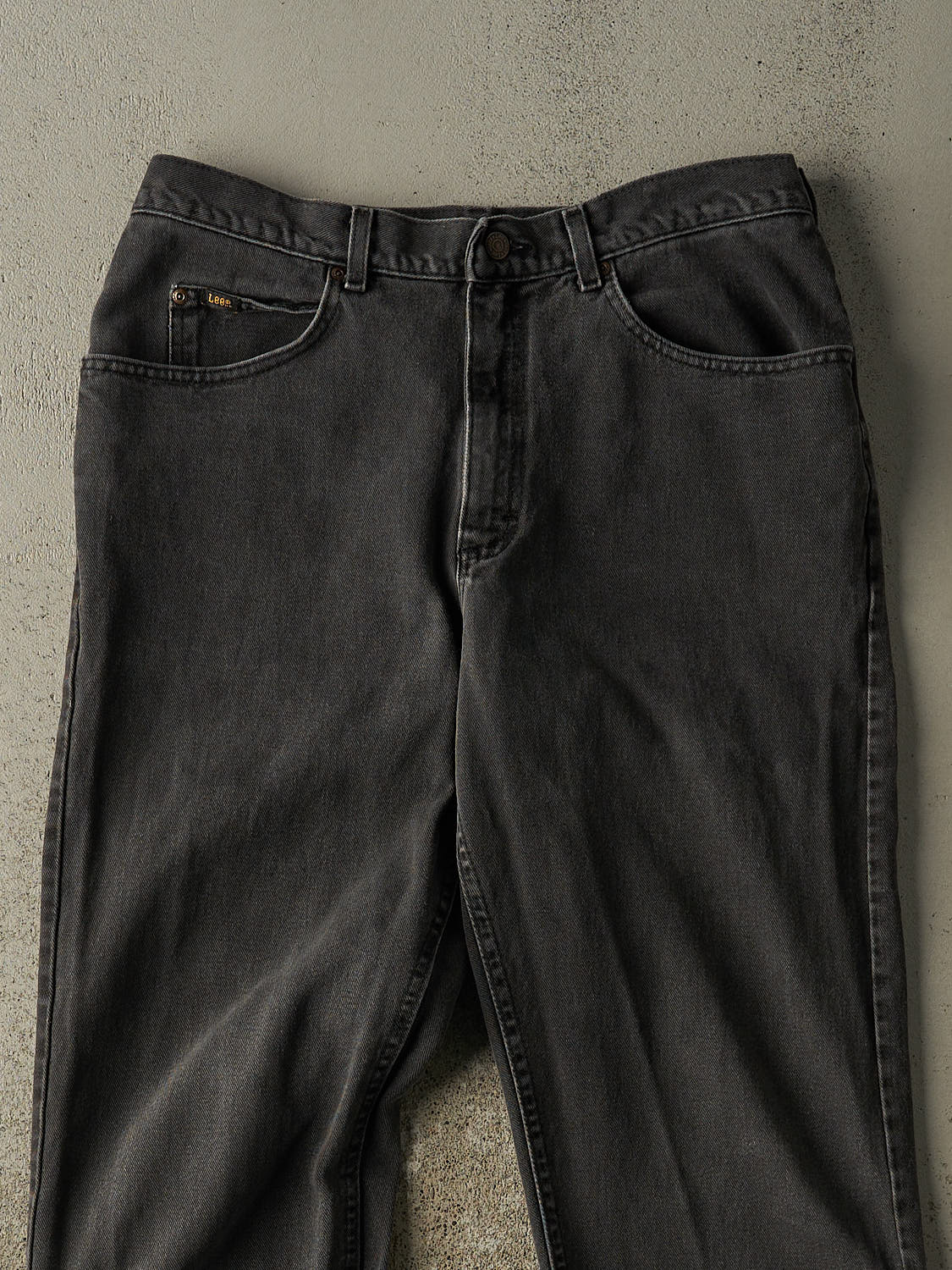 Vintage 90s Charcoal Grey Lee Denim Pants (34x33)