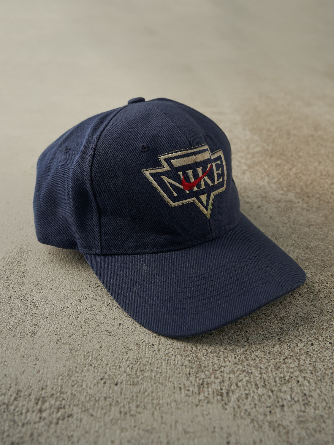 Vintage 90s Navy Blue Nike Embroidered Snapback (O/S)
