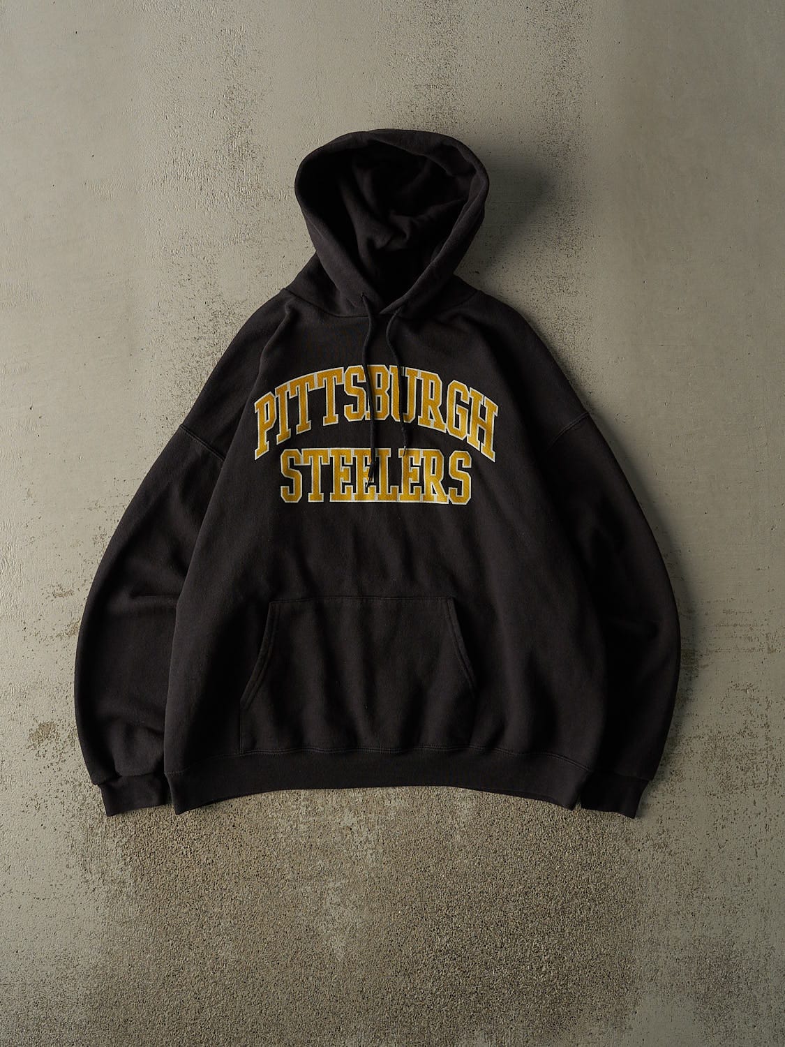 Vintage 90s Black Pittsburgh Steelers Hoodie (L/XL)