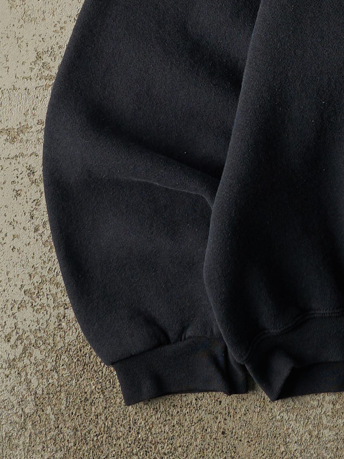 Vintage 90s Faded Black Discus Athletic Blank Crewneck (L/XL)