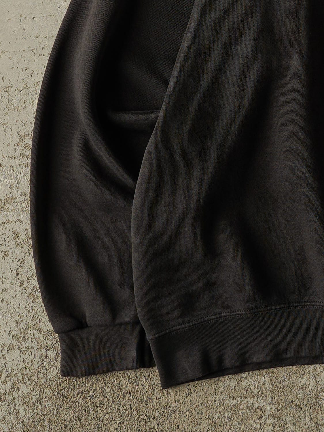 Vintage 80s Faded Black Blank Crewneck (L)