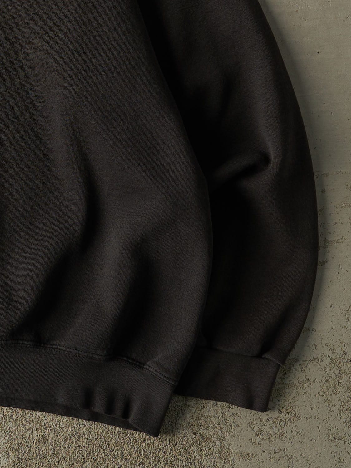 Vintage 80s Faded Black Blank Crewneck (L)