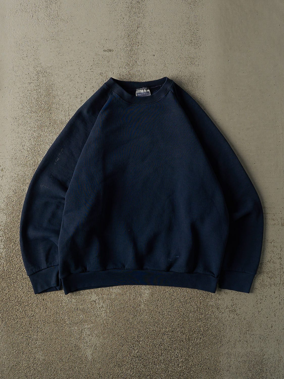 Vintage 80s Navy Blue Blank Crewneck (M)