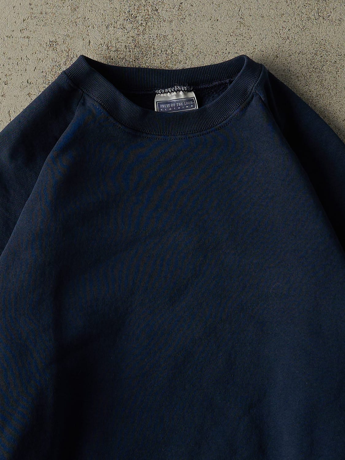 Vintage 80s Navy Blue Blank Crewneck (M)