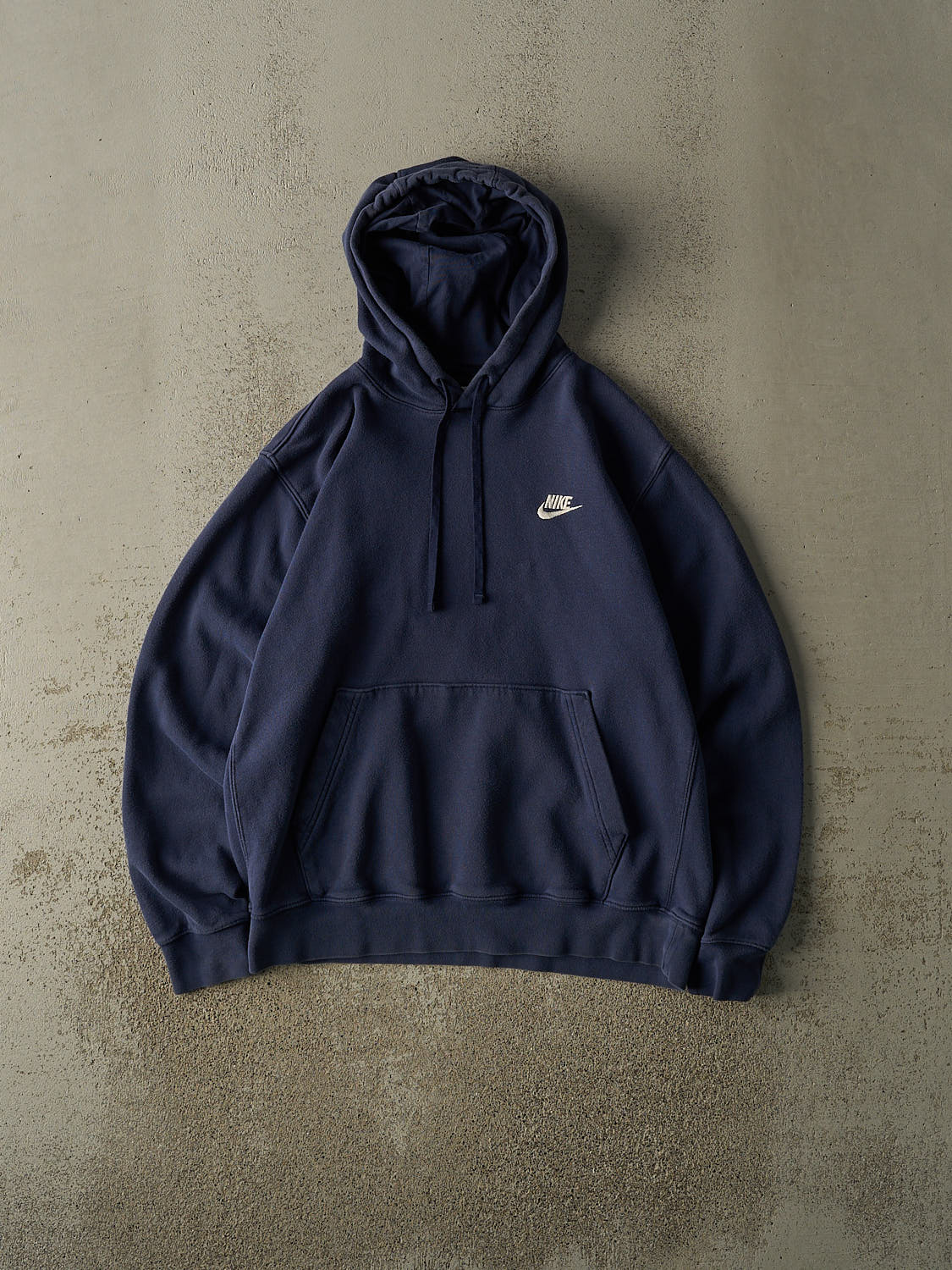 Vintage Y2K Navy Blue Nike Embroidered Hoodie (M/L)