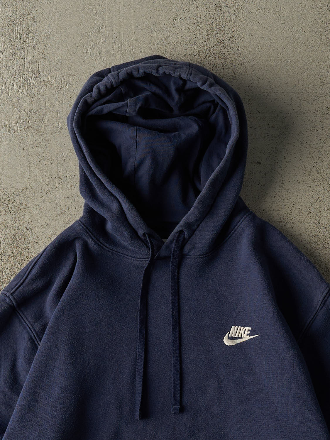 Vintage Y2K Navy Blue Nike Embroidered Hoodie (M/L)