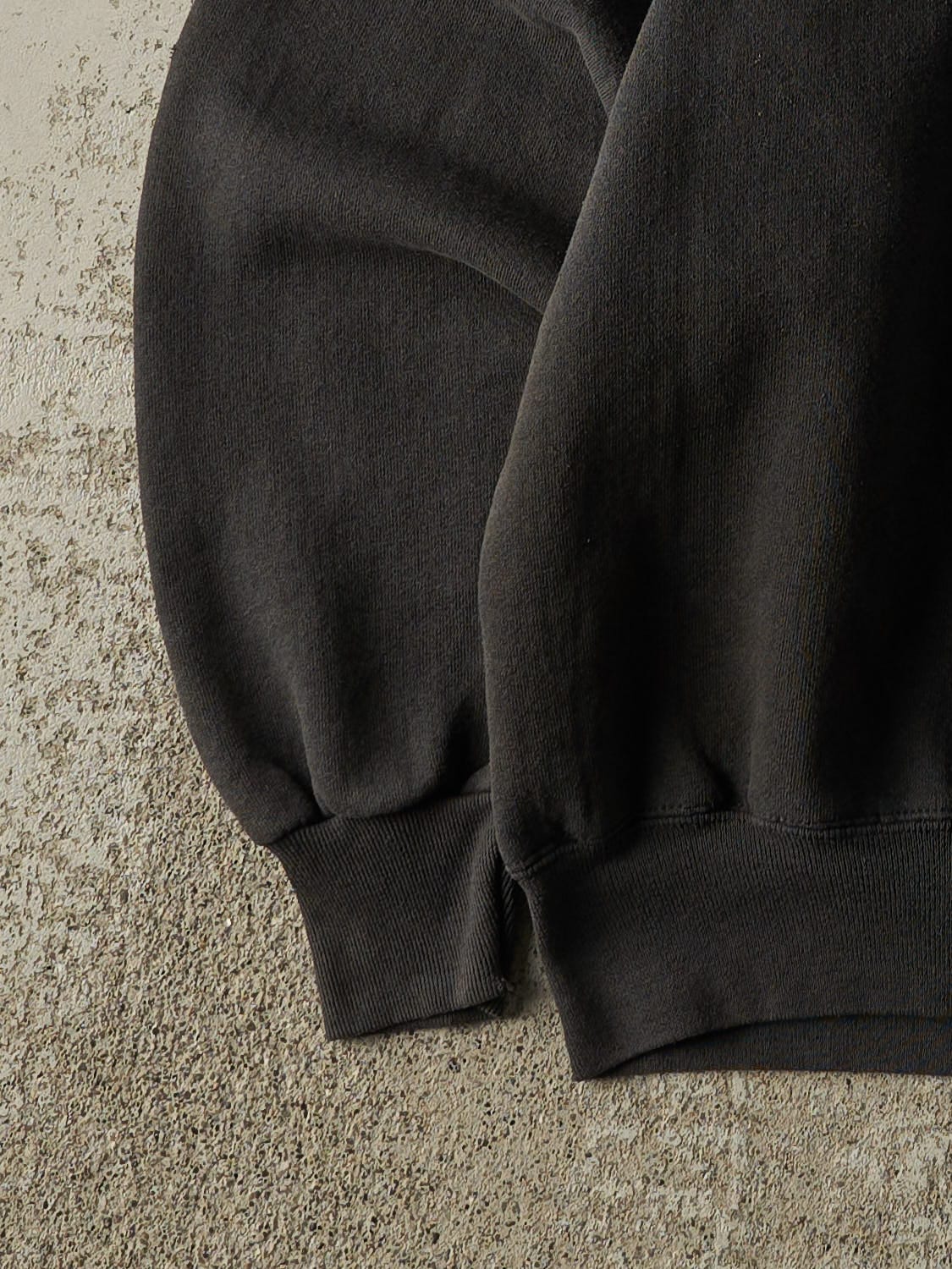Vintage 90s Faded Black Blank Crewneck (S/M)