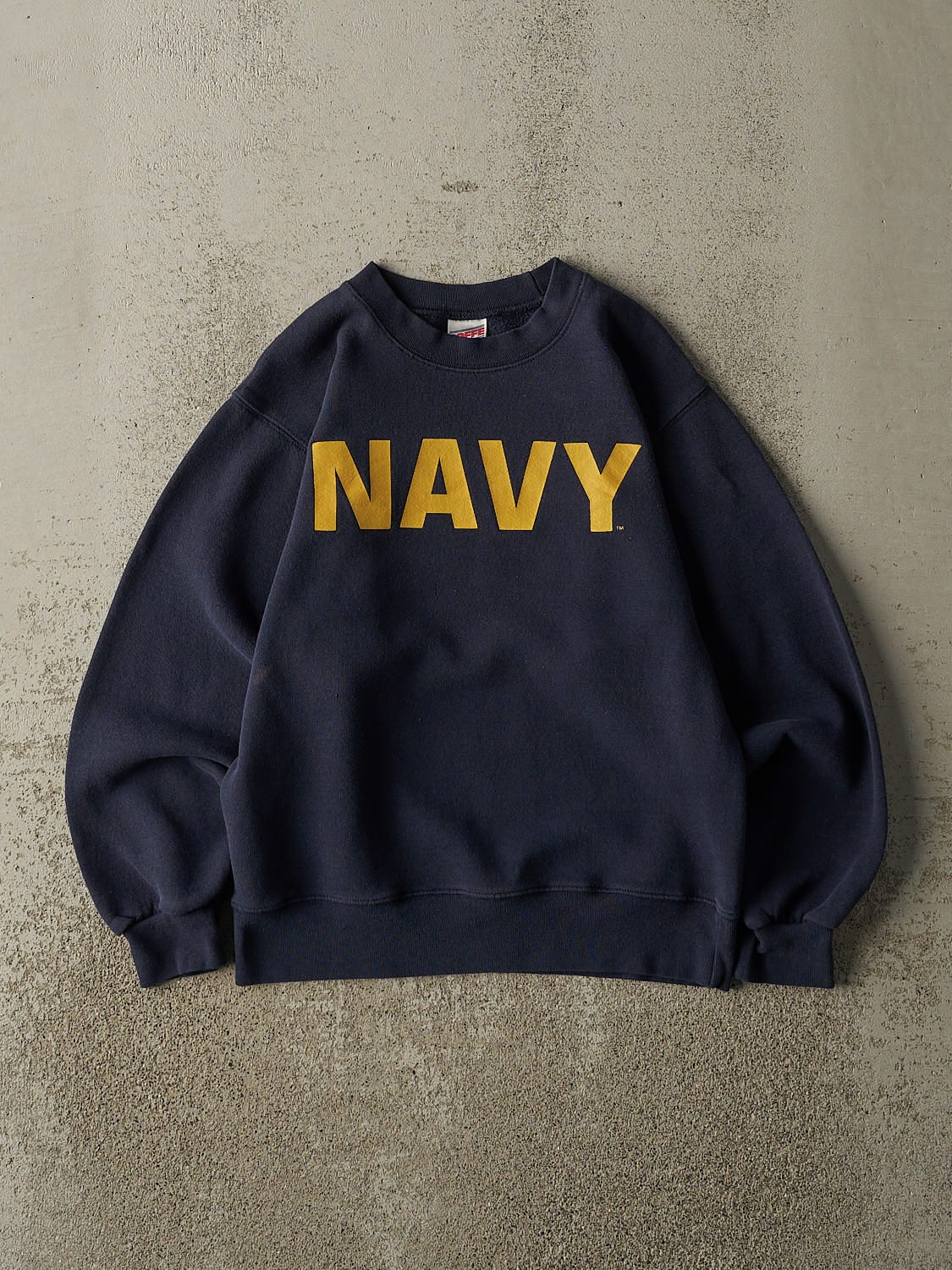 Vintage 90s Navy Blue US Navy Crewneck (XS)
