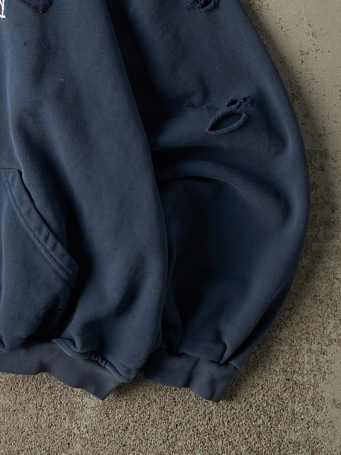 Vintage 90s Blue Oxford University Embroidered Hoodie (XS)