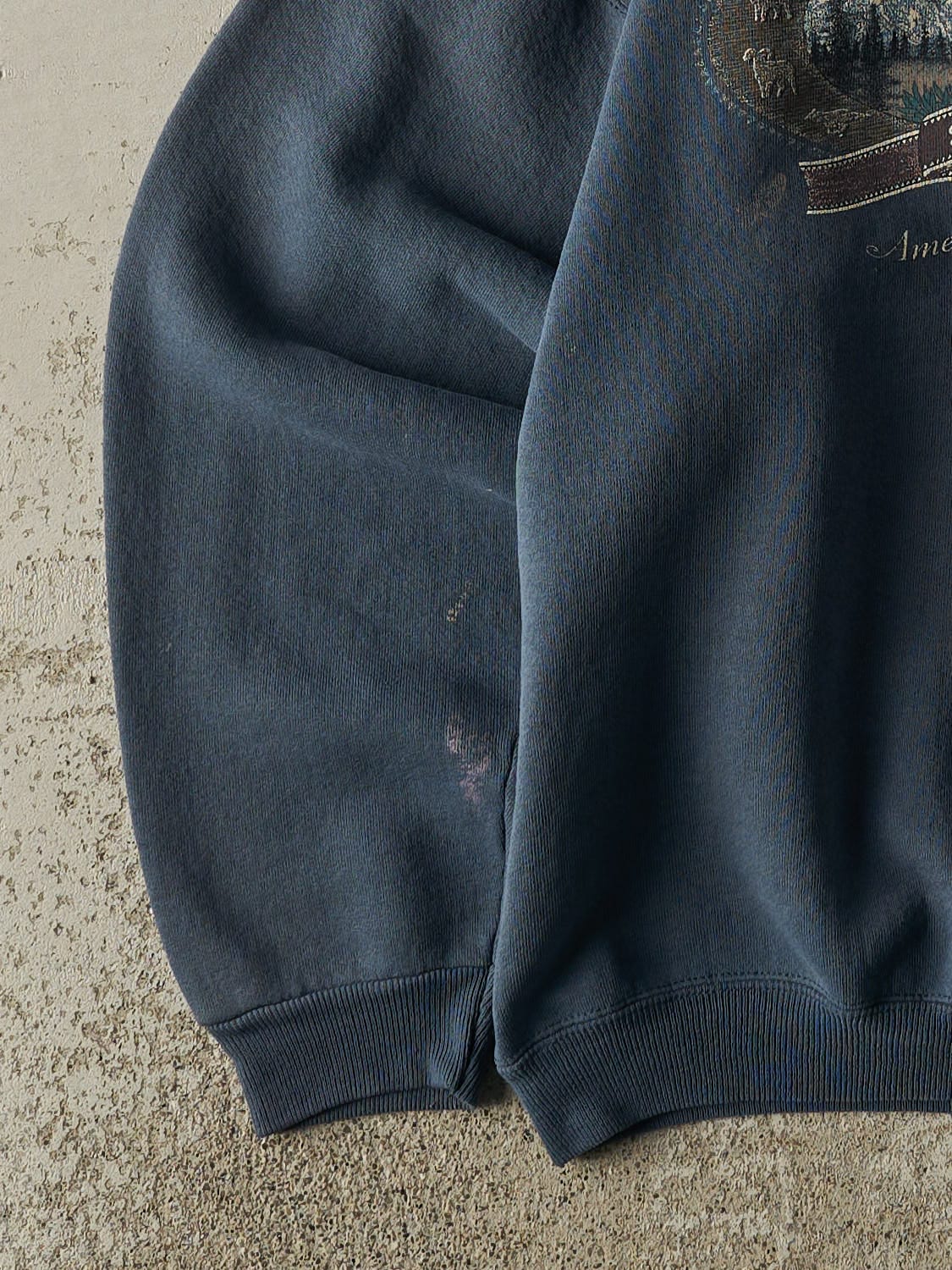 Vintage 90s Teal Alaska Crewneck (L)