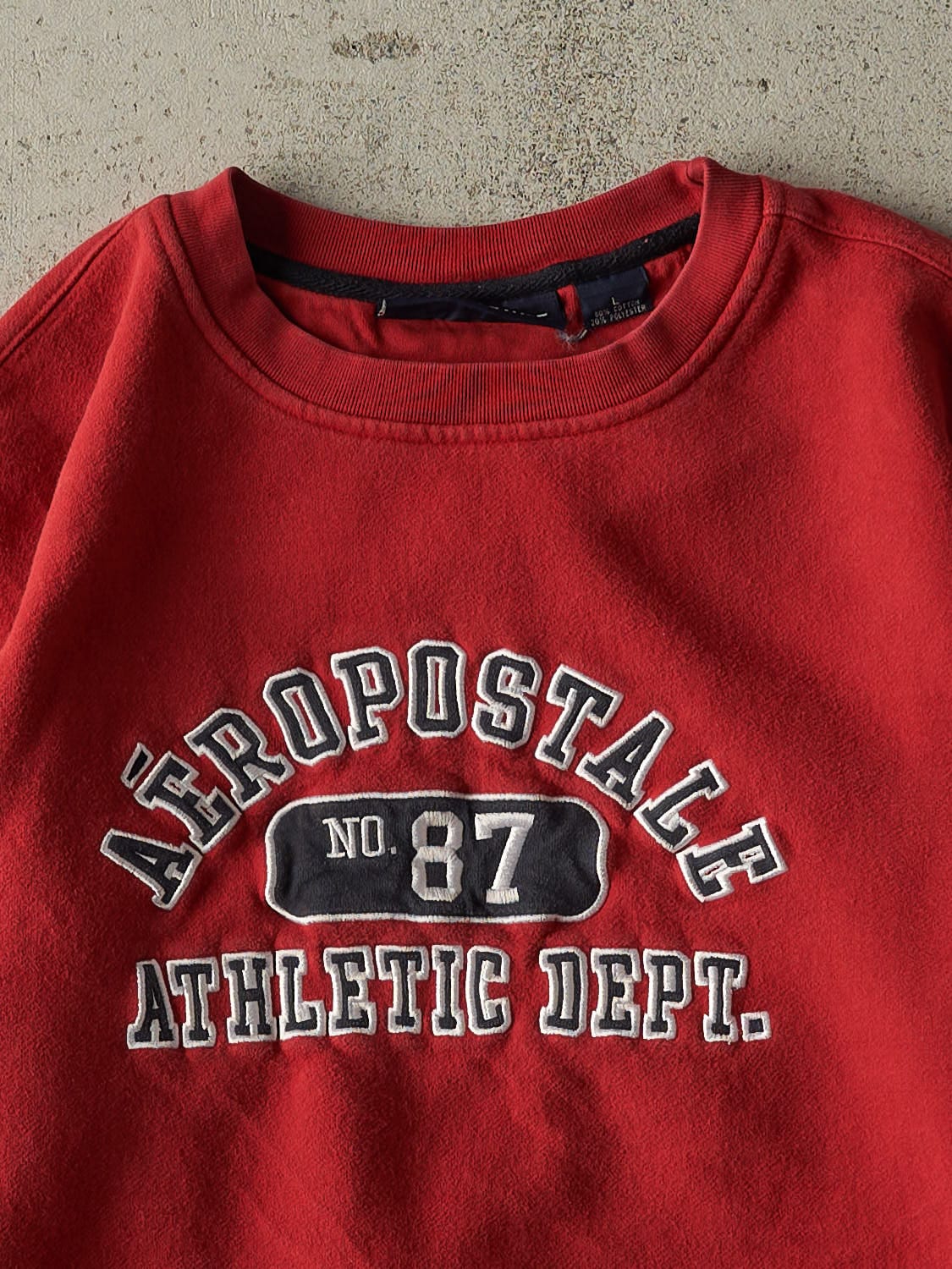 Vintage Y2K Red Aeropostale Lightweight Crewneck (M)