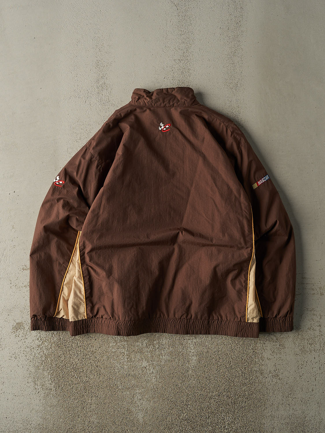 Vintage Y2K Brown Dale Jarett Nascar Racing Light Jacket (XL)