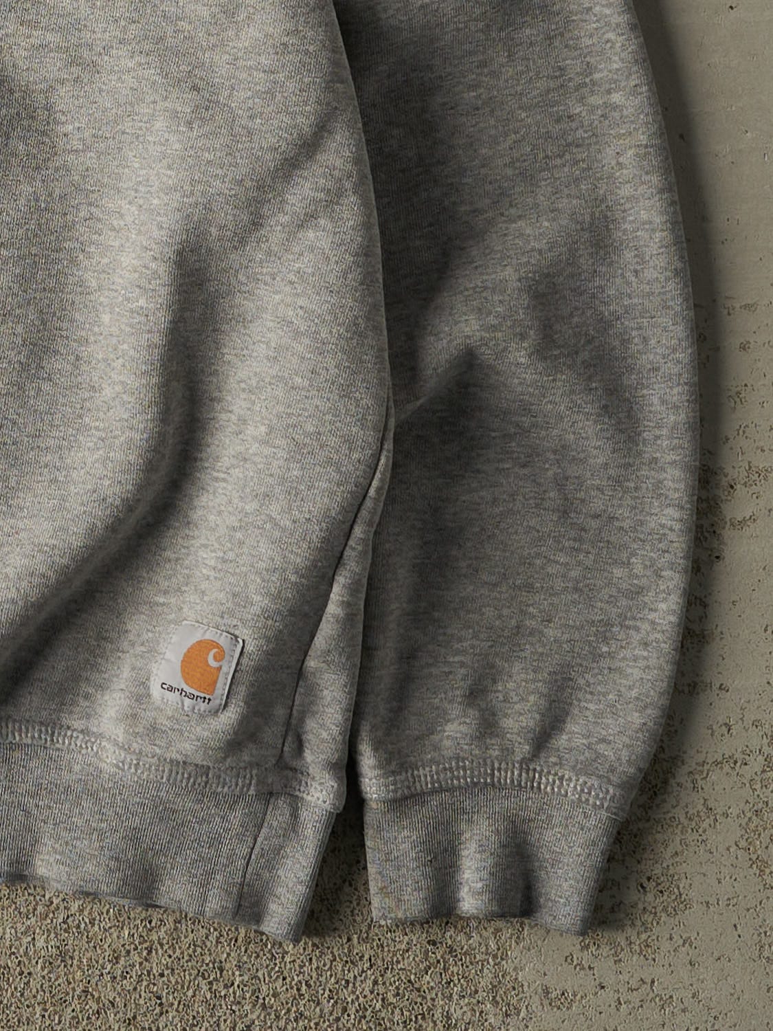 Vintage Y2K Grey Carhartt Embroidered Crewneck (L/XL)