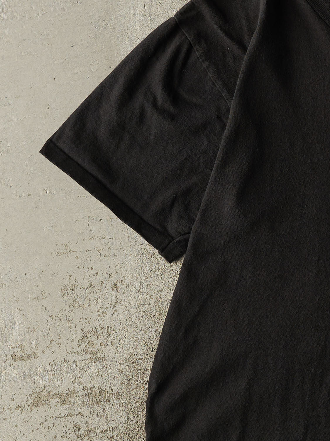 Vintage 80s Black Blank Single Stitch Tee (M/L)