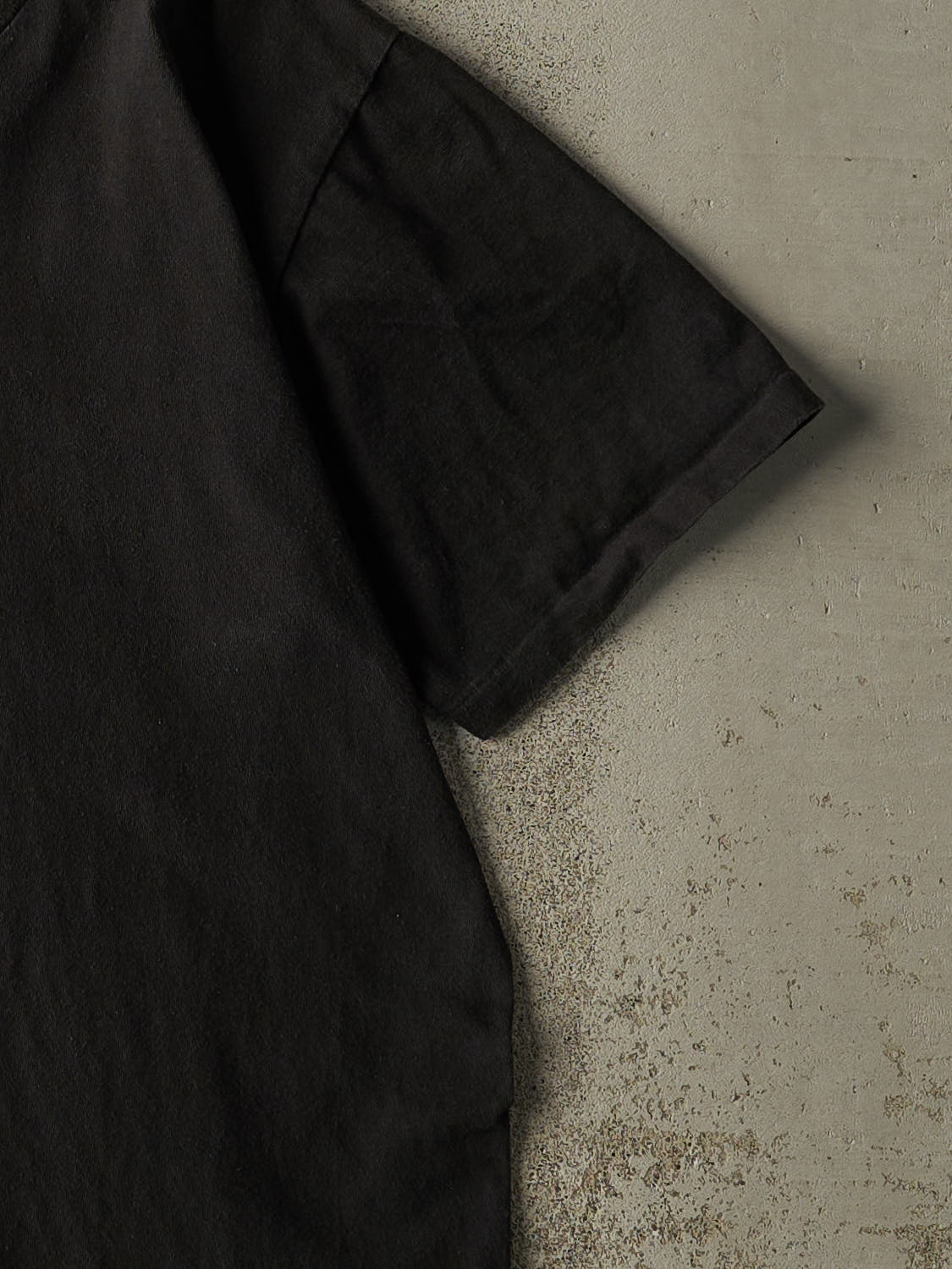 Vintage 80s Black Blank Single Stitch Tee (M/L)