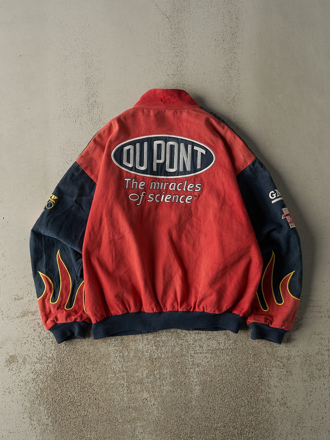 Vintage 90s Navy Blue & Red Jeff Gordon Nascar Racing Jacket (L)